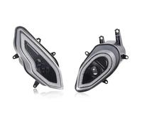 2PCS For BMW For S1000RR 2015 2016 2017 2018 Motorbike LED Headlight Motorcycle Sportbike Front Headlamp High/Low Beam Halo DRL Motorcycle Front Headlight