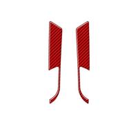 2pcs for BMW Z4 E89 2009-2016 Door Inner Panel Decoration Patch Carbon Fiber Car Stickers Interior Accessories Car Decoration Interior(Red)