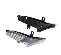 2Pcs For Cayenne 957 2007-2010 Dynamic LED Side Marker Lights Car Turn Signal Blinker Indicator Lamps OEM#95563103610 Car Turn Signal Light(Silver)