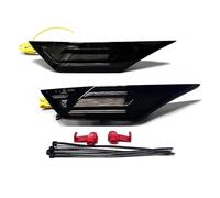 2PCs For Civic 2016-2021 10th Generation LED Side Marker Lights Running Clearance Lamps Position Light Turn Signal Mirror Indicator Lamp(2Pcs Smoked Lens)