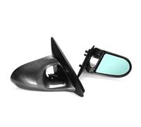 2pcs For Civic Eg 2d 1992-1995 Car Side Wing View Mirror Manual Adjustment Rearview Door Rearview Mirror Assembly(Carbon Fiber Look)