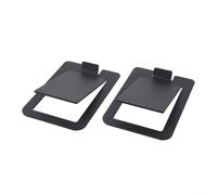 2pcs for Desktop Speaker Stand Metal Support Brackets 16 Degree Tilt Enhanced Sound Accuracy Stability Black 6x4 Inches Low Profile Design Secure