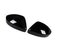 2Pcs, For Discovery For Sport For Velar For Evoque For Jaguar For F-Pace, Car Look Carbon Fiber Rearview Rear View Mirror Cover Rearview Side Mirror Covers(Gloss Black)