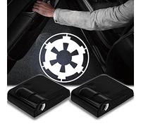 2pcs for Empire 3D Magnetic Car Door Step LED Welcome Logo Shadow Ghost Light Projector Lamp fits All Car Models (Star Wars Empire) by DmStore