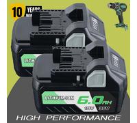 2pcs For HiKOKI Metabo HPT MultiVolt 36V 18V Battery BSL36B18 Li-Ion 37175M 6 AH