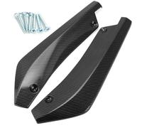 2PCS For Hyundai For Elantra For Genesis 40cm Rear Bumper Lip Diffuser Splitter Canard Spoiler Body Kit Protection Car Side Skirts(Carbon Look)