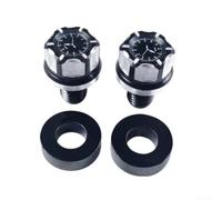 2pcs for m10 Motorcycle Mirror Hole Aluminum Red 2pcs for m10(opposite M10 silver)