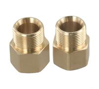 2pcs for m22 15mm to 14mm Metric Thread Connector 2pcs for m22 | resistant brass, precise metric threads, for outdoor use, 2-pack value, high pressure safe