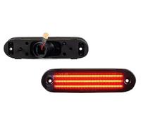 2Pcs For Mazda For Miata MX-5 1990-2005 LED Dual Rows Front Rear Bumper Side Marker Turn Signal Lgihts Car Stoplight Brake Lamps Car Turn Signal Light(2x Rear Red)
