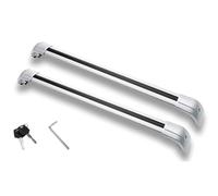 2PCS For MG HS 2025 Crossbars Cross Bars Roof Rail Rack Lockable Aluminum Alloy Car Roof Bars(Silver)