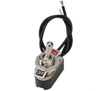 2PCS for mini Rocker Switch SPST 6A 125V Pre-Wired Inline Cord Switch with Wire for LED Light Strip 12V 24V DC Vehicle Use