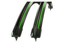 2pcs For Peugeot 5008 2009-2023 Car Front Windshield Wiper Blades Windscreen Window Accessories Wiper Blades(Black-Green,2 (2017-2023))