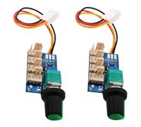 2pcs For PWM fan speed controller for motherboard with 4 channels to regulate For chassis fan speed and reduce noise featuring low power self loss design (C)