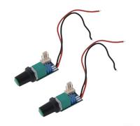 2pcs For PWM fan speed controllers for DC12V For chassis fans with switch, noise reduction feature, suitable for 4 wire For PWM fans, current limit up to 3A (A)