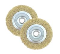 2Pcs for RAC814 Wire Brush Replacement for Ryobi Patio Cleaner Wire Brushwith Arbor Hole for Rust Removal Polishing Deburring Joint for RY18PCA-0 OPC1800 OPC1815 EFB 400/401 and More (115mm*16mm*10mm)