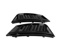 2pcs For S4 Style Glossy Black Front Bumper Fog Light Grilles For A4 B9 2017 2018 2019 IENQBVL