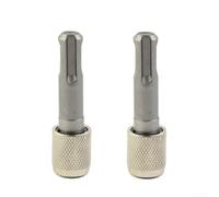 2pcs for sds to 1/4 Inch Hex Shank Socket Adapter Converter for Electric | Hammer Drill, Round Shank to Hex Screwdriver Bit Holder Set, Steel Power Tool Accessories