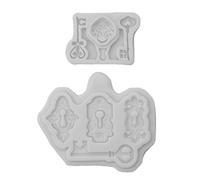 2Pcs for Shapes Silicone Mold Jewelry Making Necklace Epoxy Pendant Jewellery Resin Craft Making Backpack Baking Mold Metal
