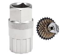 2Pcs For Shimano Cassette Removal Tool, Freewheel Lockring Remover for Shimano, Sunrace, Sram, Dnp 6/7/8/9/10/11 Speed, Carbon Steel Bottom Bracket Repair Tool for Mountain Bikes