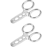 2Pcs for Silver Nuts Pistachio Sheller Opener Kitchen Tools Stainless Steel Nutcracker Multi-Function Walnut Pine Sheller Opener Nut Crackers Kitchen Utensils