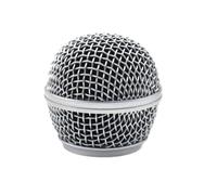 2pcs For SM 58 Microphone Head Grill Mesh for Shure SM58, SM58S SM58LC SLX2 Wireless Mic and Cardioid Wired Silver