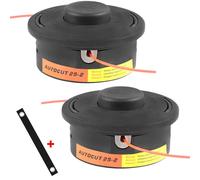 2Pcs For Stihl Autocut 25-2 Bump Feed Petrol Strimmer Trimmer Head Hinsinc Black One Size