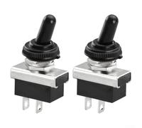 2PCS For Toggle Switch KN3D-101 On/Off 25A 12V 2 Pin Locking Switch with Secure Locking for Various Uses