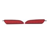 2PCS For Toyota For Corolla Cross 2020 2021 2022 Car LED Reflector Light Rear Fog Lamp Bumper Brake Light Dynamic Turn Signal Wing Mirror Indicator Light(Red Model B)