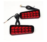 2PCS For Toyota Vellfire 2016 2017 2018 Alphard Rear Fog Lamp Bumper Light Auto Brake Turn For Signal Reflector(Red)