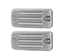 2Pcs For Volvo FE FL 2021-2006 LED Dynamic Side Marker Lights Car Turn Signal Blinker Lamps Car Turn Signal Light(2PCS Silver)
