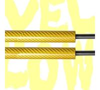 2pcs For VW For Amarok 2011-2019 Shock Assist Pickup Rear Tailgate Slow Down Gas Struts Damper Boot Tailgate Gas Struts(Yellow Carbon Fiber)