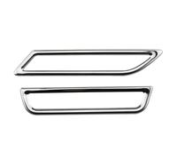 2Pcs For VW For Golf 7 7.5 MK7 MK7.5 LHD 2013 2014 2015 2016 2017 2018 2019 Car AC Air Conditioning Outlet Vent Trim Cover FIXCOR(Stainless steel)