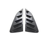2PCS For VW For Polo MK6 2018-2023 Rear Window Louver Shutter Quarter Shades Scoop Side Vent Sticker Cover Trim MTVTFECEWG(Carbon Look)
