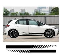 2Pcs, For Vw ID.3 ID3 GTX Car Door Side Skirt Racing Stripe Style Stickers Vinyl Film Decals Auto Tuning Accessories