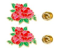 2PCS Forget Me Not Memorial Pins,Forget Me Not Flower Lapel Pin,Peony Flower Lapel Brooches for Funeral Favors,Forget Me Not Pin Badge for Loved Ones,Flower Pins Badges for Celebration,Peony