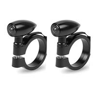 2Pcs Fork Tubes Motorcycle Led Turn Signal Light Mini Turn Signal Lamp Bullet Flasher Light Clignotant Moto Led 41Mm,Black