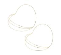 2pcs Four Layer Headband Headband Crown Base Diy Bridal Headwear Row Wire Headband Hair Decor Base Headbands for Girls The Crown Diy Hair Wear Base Women's Hairpin Bohemian Iron