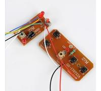 2Pcs Four-Way Remote Control Board Two-Way RC Transmitter and Receiver Toy Car Robot Model Accessories,DIY Toys Projects Four-Way Remote Control Remote and App Controlled Vehicles Accessories,27mhz