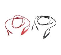 2pcs Four Wire Test Leads Clip for Low Resistance Measurement Need Laboratory and Field Use Power Equipment Maintenance Home Repair Test Leads