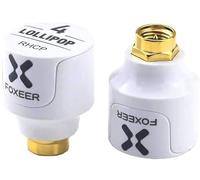 2pcs FOXEER FPV Antenna Lollipop 4 5.8GHz RHCP 2.6Dbi Stubby Antenna SMA for FPV Drone Racing Quadcopeter Multicopter Fatshark Goggles TX RX(White-SMA)