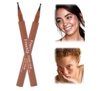 2PCS Freckle Pen,Freckle Makeup Pen,Soft Dot Spot P n for Natural Lifelike Makeup,Fre/ckle P/en for Effortless Sunkissed Make/up,Fake Fr/eckles Pe/n of Easy Coloring,Freck/le Stamp(Dark and Espresso)