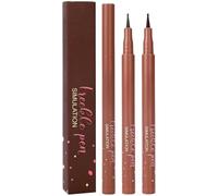 2pcs Freckle Pen,Freckles,Fake Frec-Kles,2 Colors Natural Lifelike Makeup Pen,Waterproof Long-Lasting Soft Dot Frec-Kle Pencil,For Natural Effortless Sunkissed Makeup,For Beginners(Grey+Dark Brown)