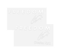 2PCS Freedom is Worth Fighting Charlie Kirk Merch Merchandise True American Hero Car Bumper Stickers Decals Decor,I Am We are CharlieKirk Now,Silenced Not Forgotten in Memory Charlie Truck