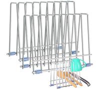2PCS Freezer Bag Stands Reinforced Plastic Bag Drying Rack with Anti-Slip Mat Multi-functional Stackable Holder for Kitchen Storage Desktop Storage, Drying Rack Kitchen, Plastic
