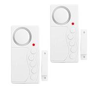 2Pcs Freezer Door Alarm Fridge Alarm, 3/15/30/60 Seconds Adjustable Delay Wireless Fridge Alarm, 4-In-1 Door Sensor Chime Door Open Alarm Loud 108dB