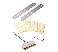 2pcs Fret Puller Fretboard Fingerboard Fret Repair Tool & Alloy Fretboard with Inserts Golden