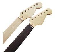 2pcs Fretless Guitar Neck 22 Frets 25.5 Inch Maple Rosewood Fingerboard Inlay Replacement Parts