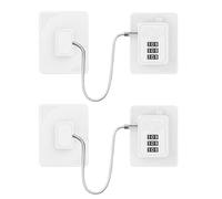 2Pcs Fridge Lock with 3 Digit Code, White Childproof Refrigerator Lock Window Restrictor for Cabinet, Drawer and Closet, Freezer Latch to Keep Door Closed