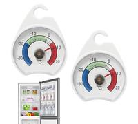 2PCS Fridge Thermometer UK,Plastic Freezer Thermometer,Fridge Temperature Ranging 30°C-20°C,for Bar/Cafe/Restaurant/Home