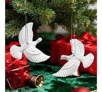 2pcs Friendship Turtle Doves Christmas Ornament, Christmas Tree Hanging Ornament for Xmas Home Decoration, Chris-tmas Ornaments for The Home, Xmas Tree Hanging Decor Best Gift for Family, Friends